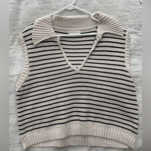 Sleeveless v-neck sweater